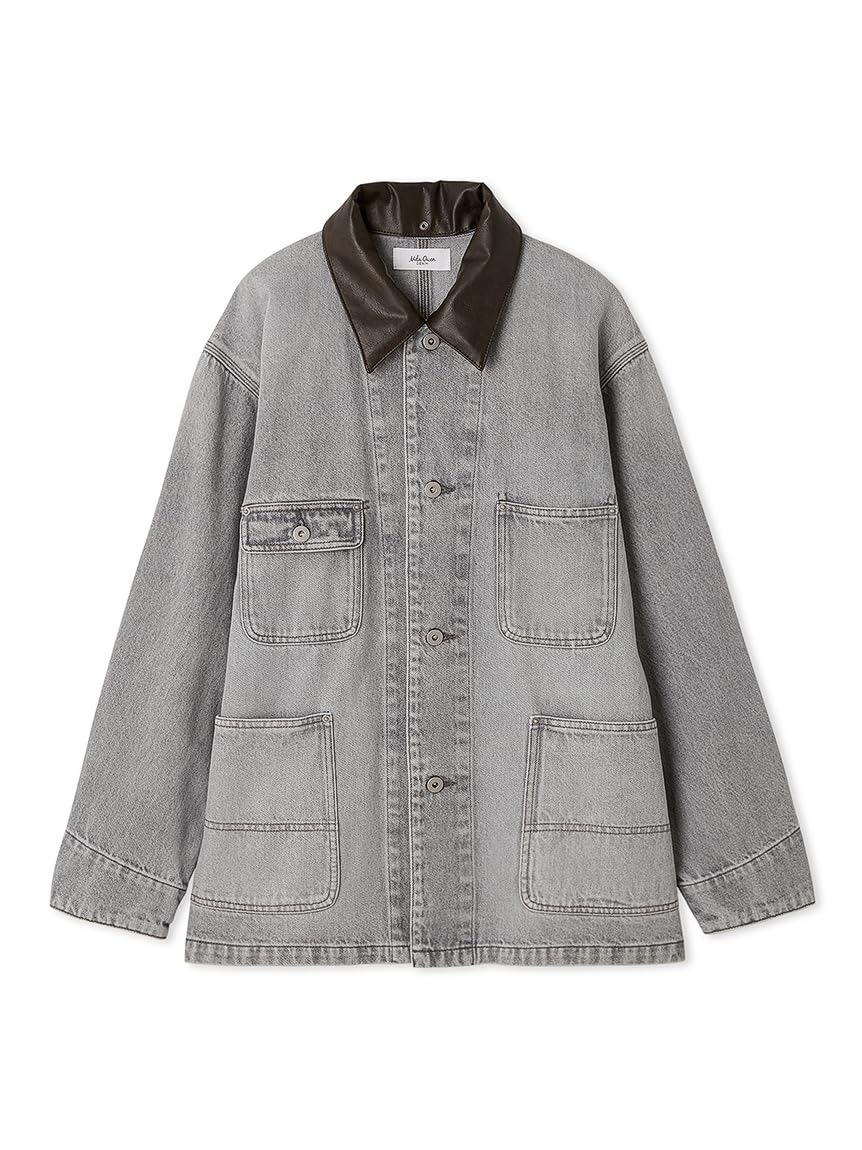 Amazon.co.jp: [ミラオーウェン] ハーフ丈デニムカバーオール
